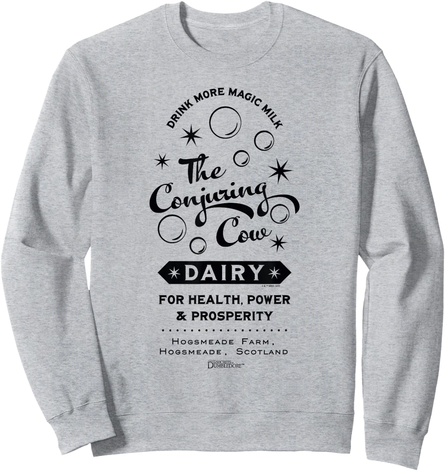 Fantastic Beasts 3 The Conjuring Cow Magic Milk Sweatshirt - Sweatshirt | Ash