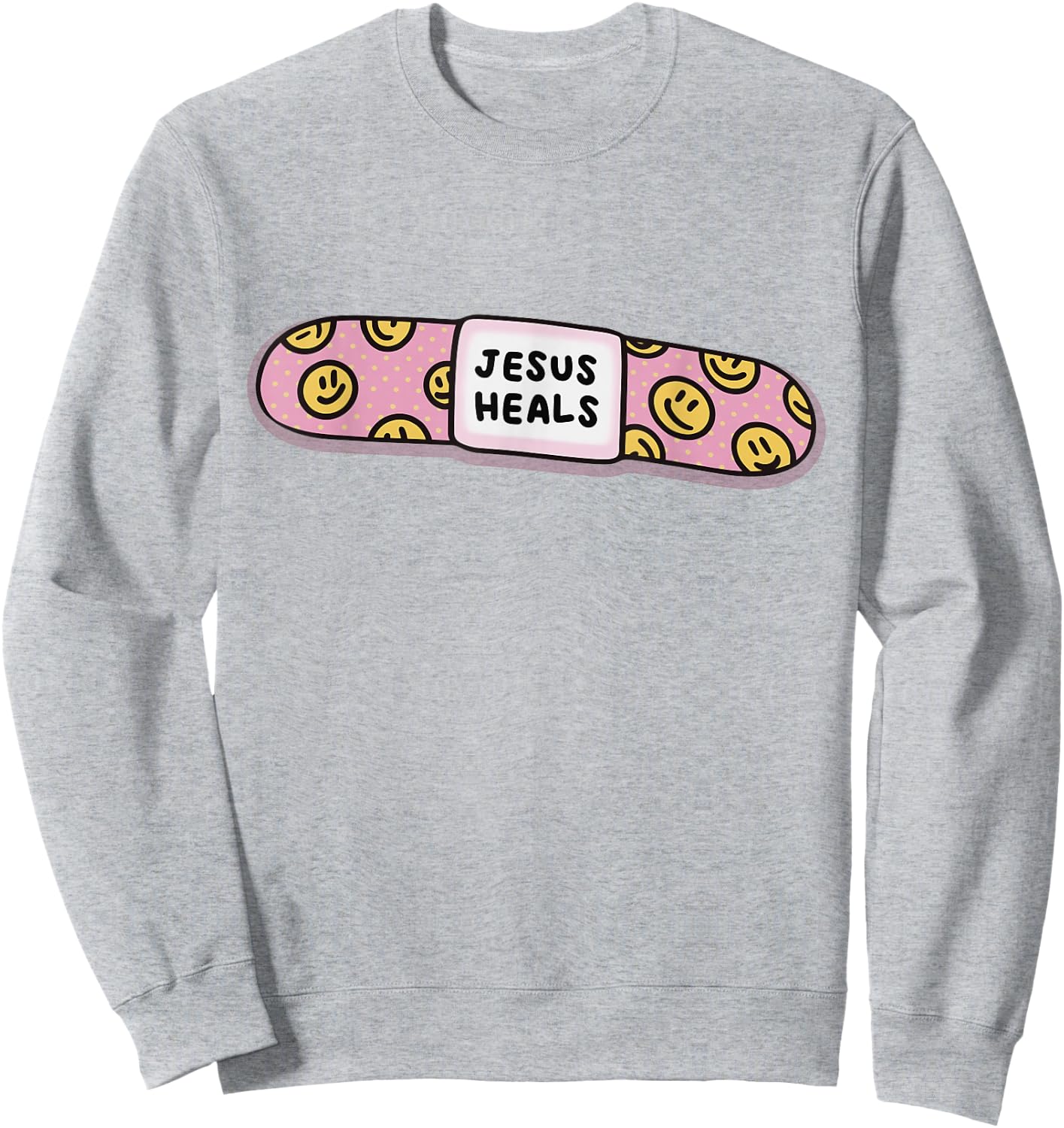 Jesus Heal Funny Christian Faith Healer Healing Sweatshirt - Sweatshirt | Ash