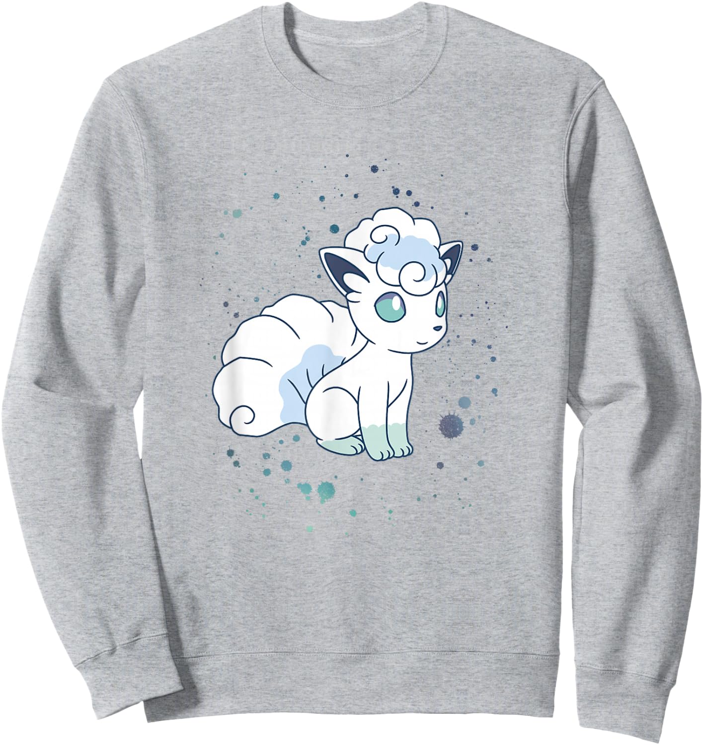 Pokémon Alolan Vulpix Winter Watercolor Portrait Sweatshirt - Sweatshirt | Ash
