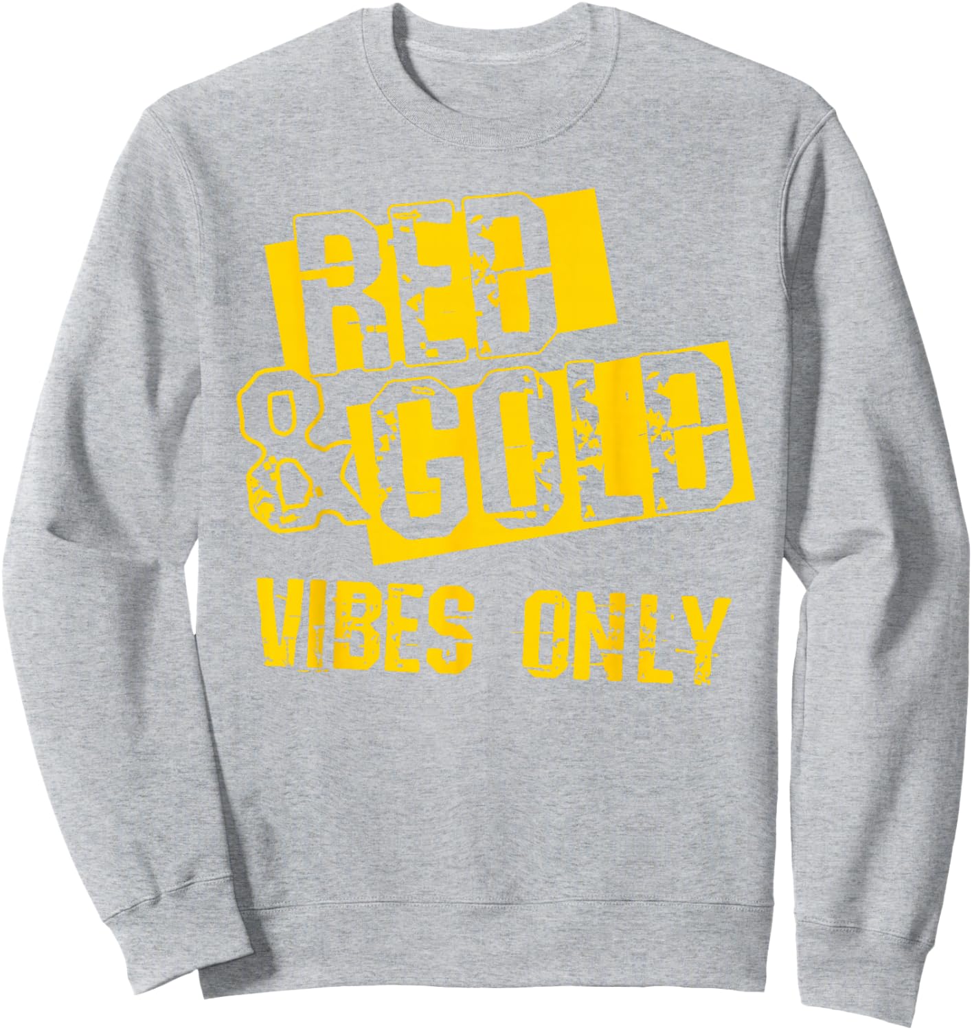 Red and Gold Game Day Group Shirt for High School Football Sweatshirt - Sweatshirt | Ash