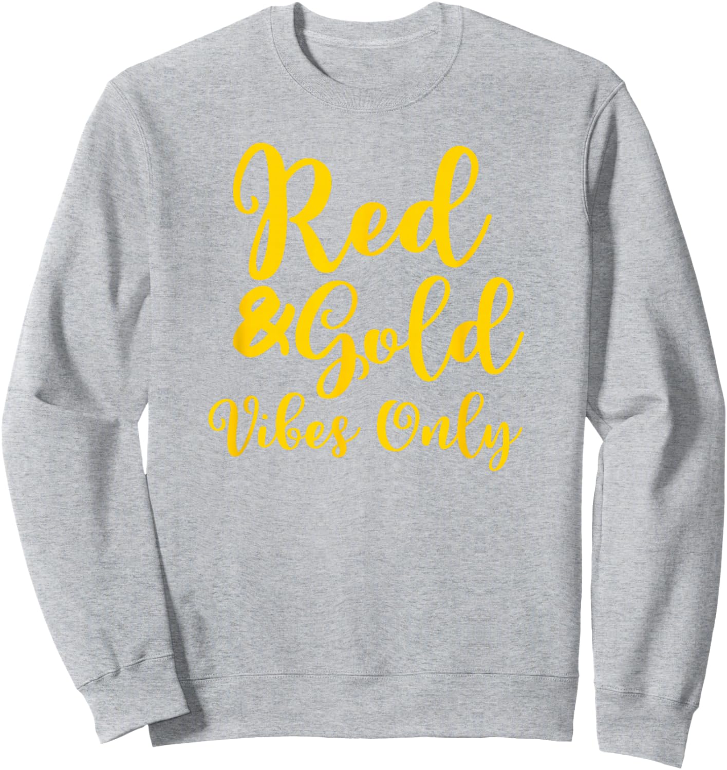 Red and Gold Game Day Group Shirt for High School Football Sweatshirt - Sweatshirt | Ash