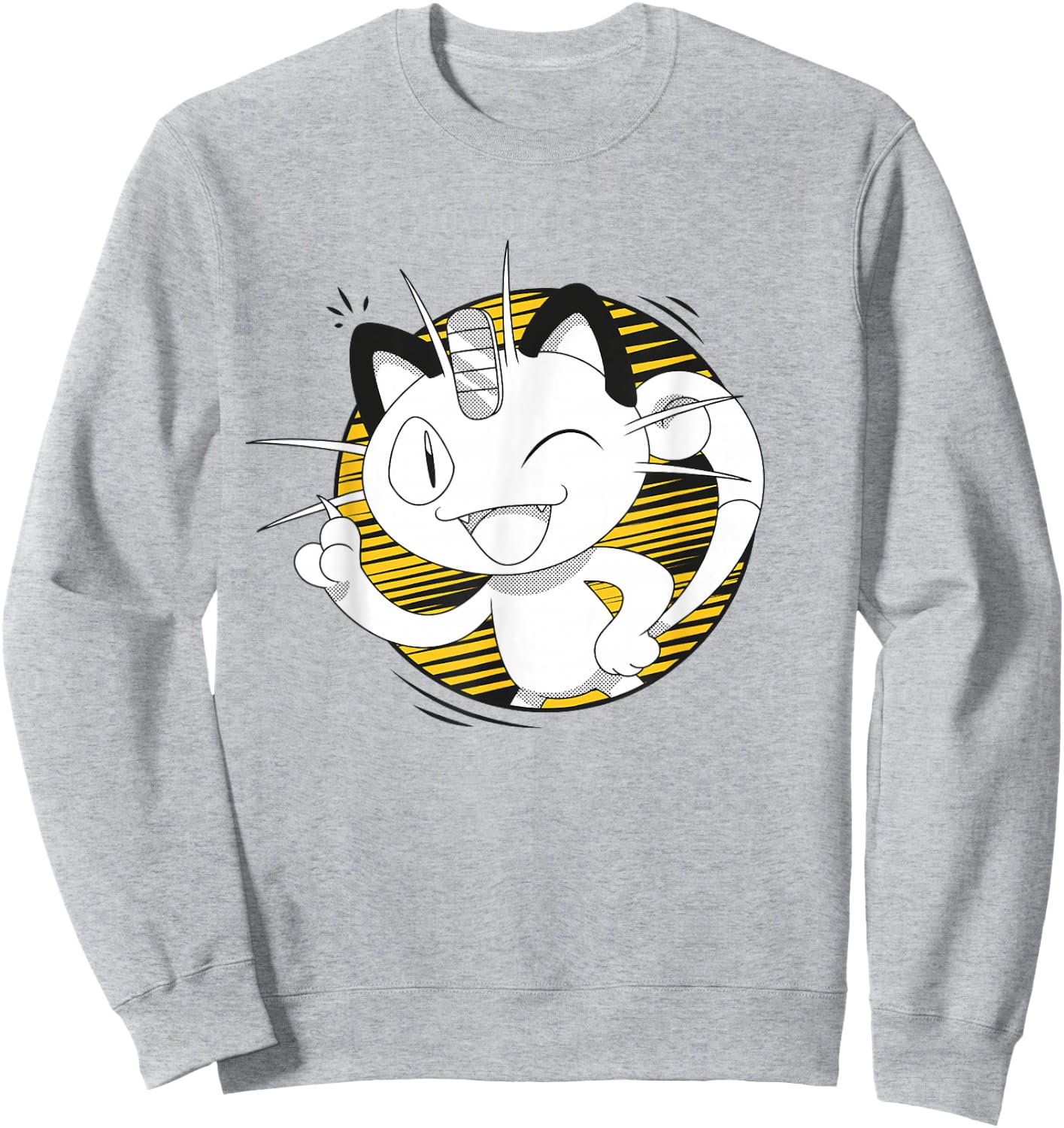 Pokémon Meowth That's Right! Winking Portrait Sweatshirt - Sweatshirt | Ash