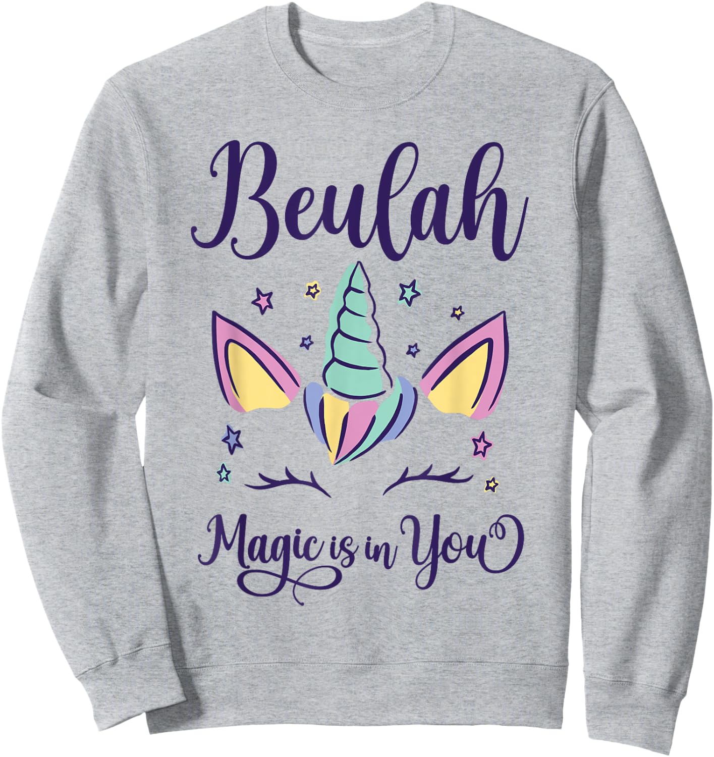 First Name Beulah Personalized I Love Beulah Sweatshirt - Sweatshirt | Ash