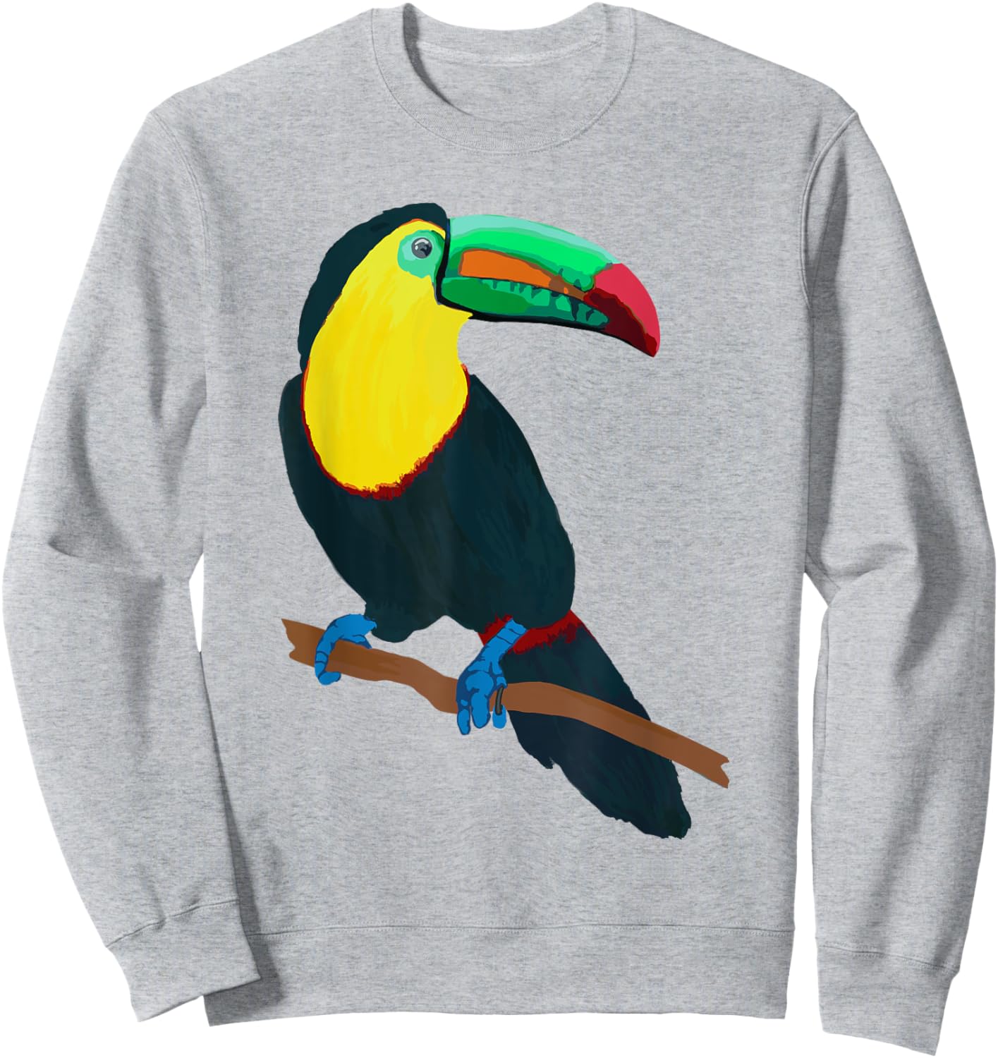 Beautiful Keel-billed Toucan Bird Tucan T Shirt Costa Rica Sweatshirt - Sweatshirt | Ash