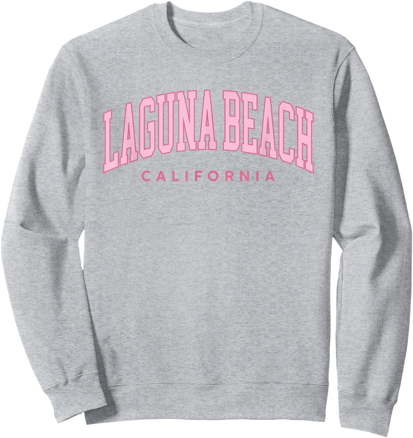 Laguna Beach California Retro Preppy Throwback Pink Girls Sweatshirt - Sweatshirt | Ash