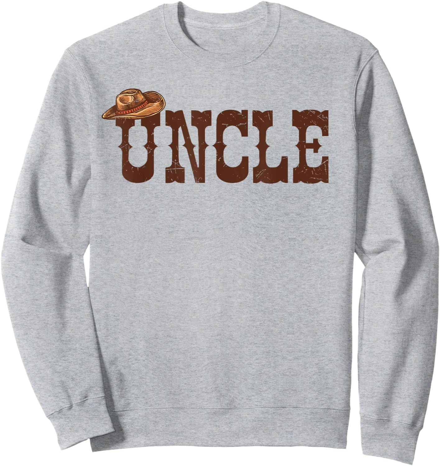 Uncle Aunt Western Family Matching Birthday Cowboy Cowgirl Sweatshirt - Sweatshirt | Ash