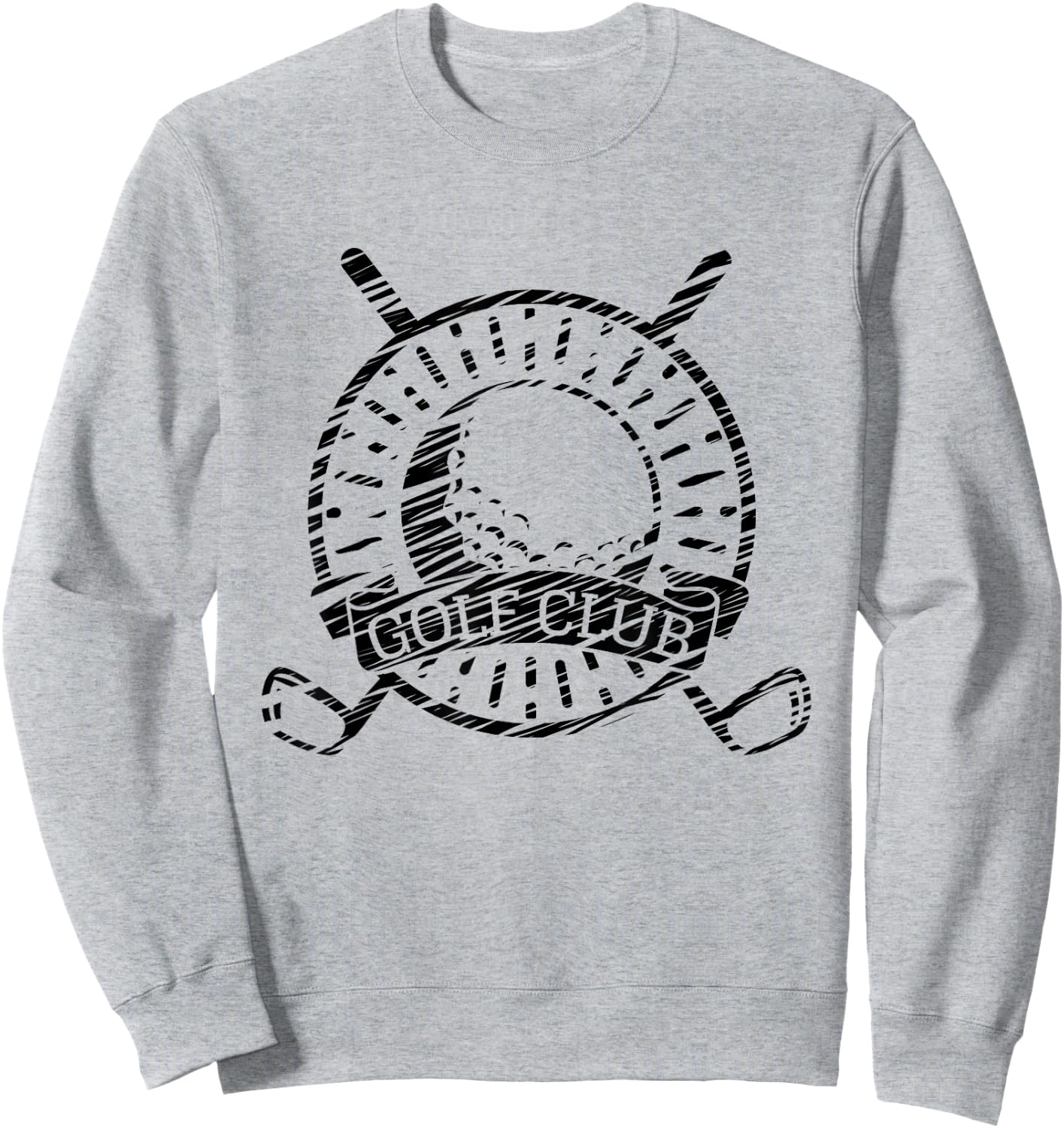 Golf and golfer fan motif vintage Sweatshirt - Sweatshirt | Ash