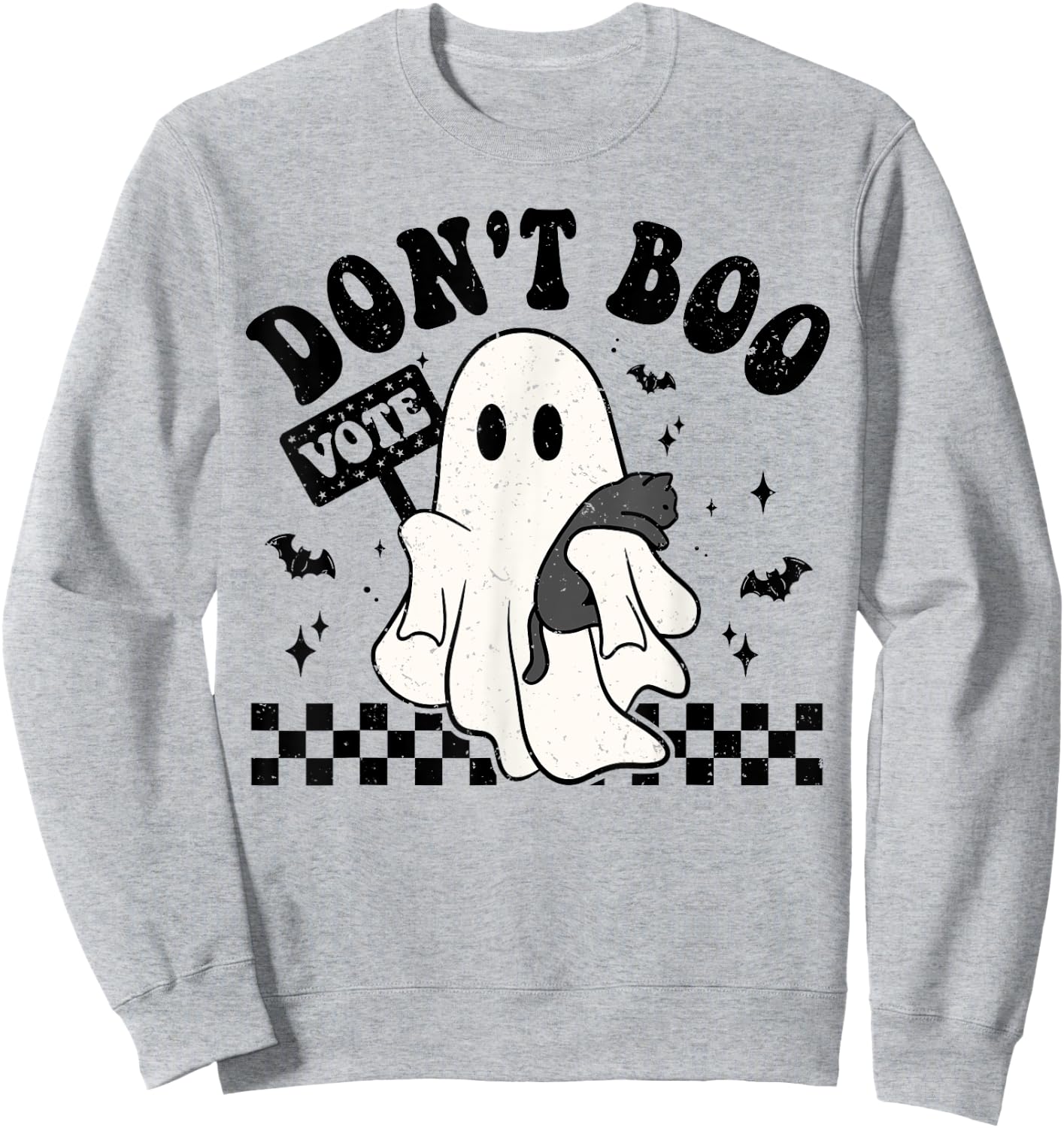Don't Boo Vote Halloween Political Sweatshirt - Sweatshirt | Ash