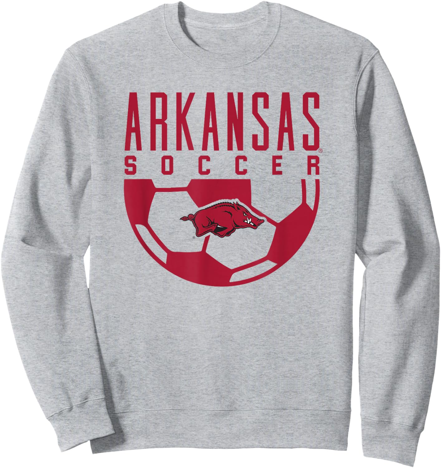 University of Arkansas Razorbacks Soccer Sweatshirt - Sweatshirt | Ash