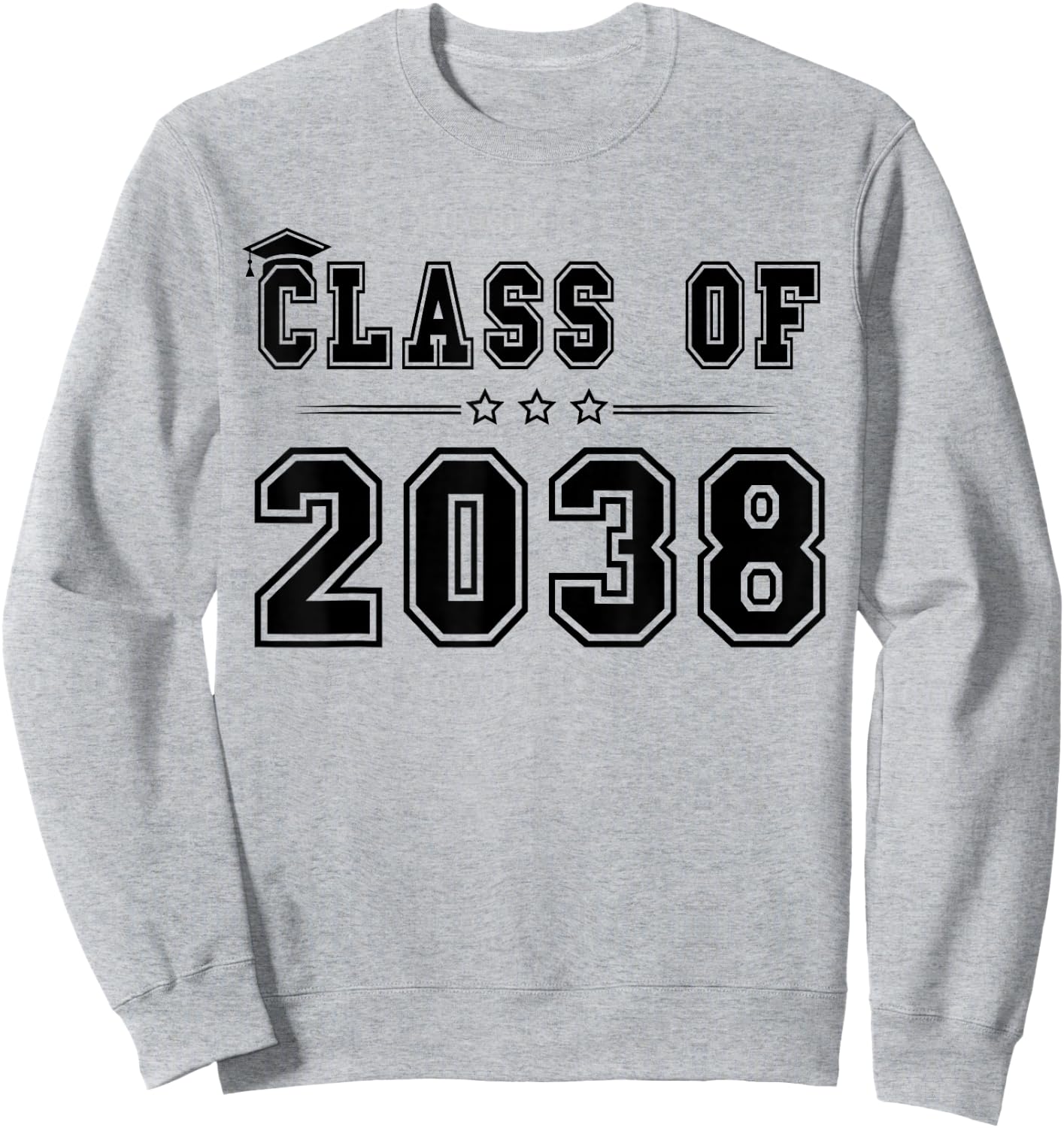 Class of 2038 Grow With Me Graduation First Day Of School Sweatshirt - Sweatshirt | Ash