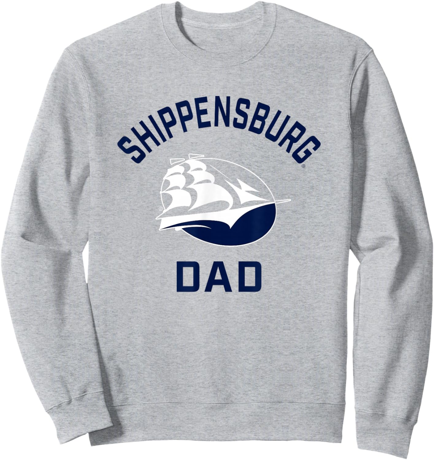 Shippensburg University Raiders Arched Dad Sweatshirt - Sweatshirt | Ash