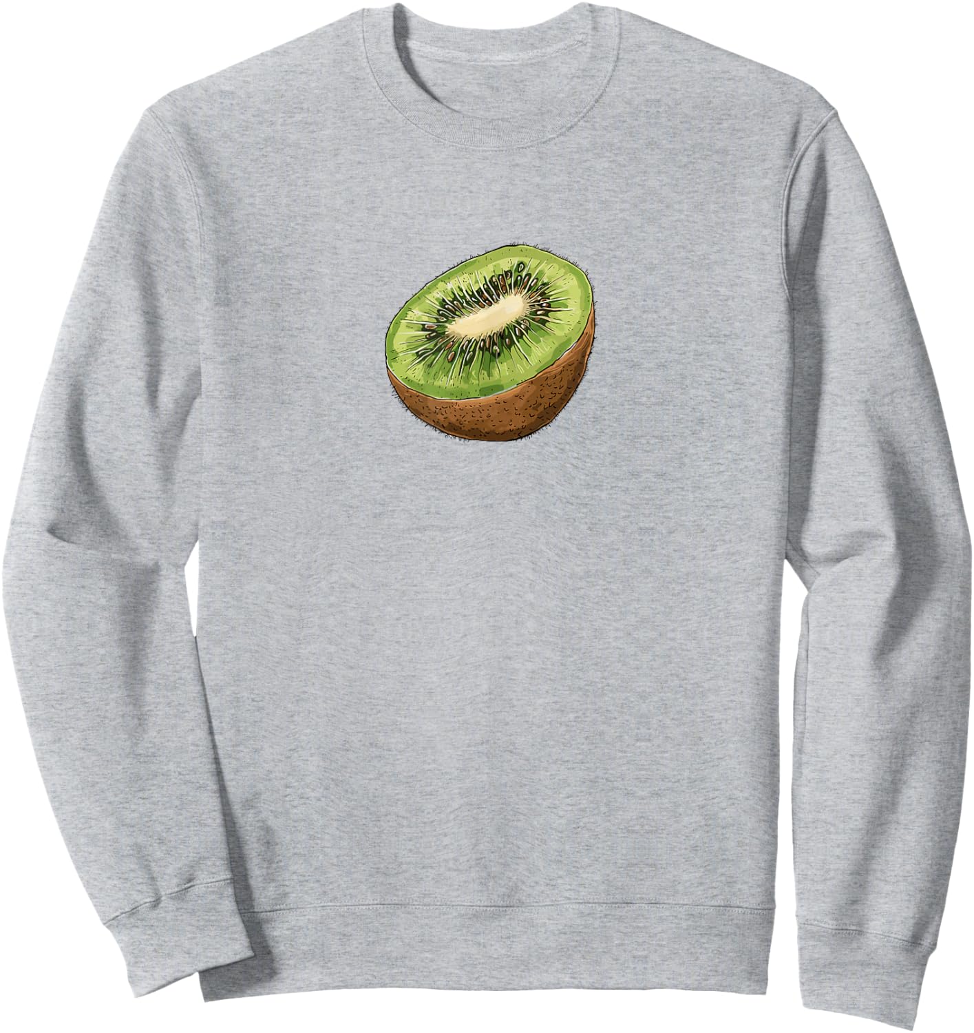 Kiwi Fruit Lovers Y2K Vintage Cute Retro Kiwi Graphic Sweatshirt - Sweatshirt | Ash