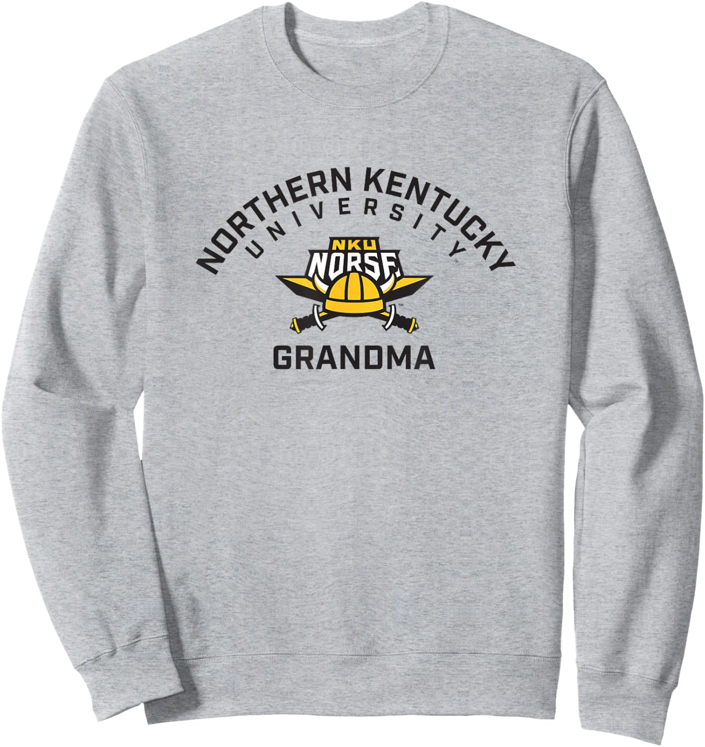 Northern Kentucky University NKU Norse Arched Grandma Sweatshirt - Sweatshirt | Ash
