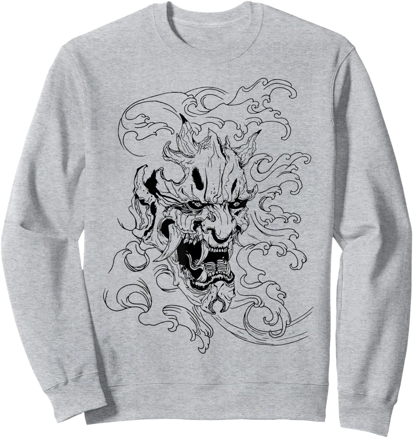 Japanese Oni Sweatshirt - Sweatshirt | Ash