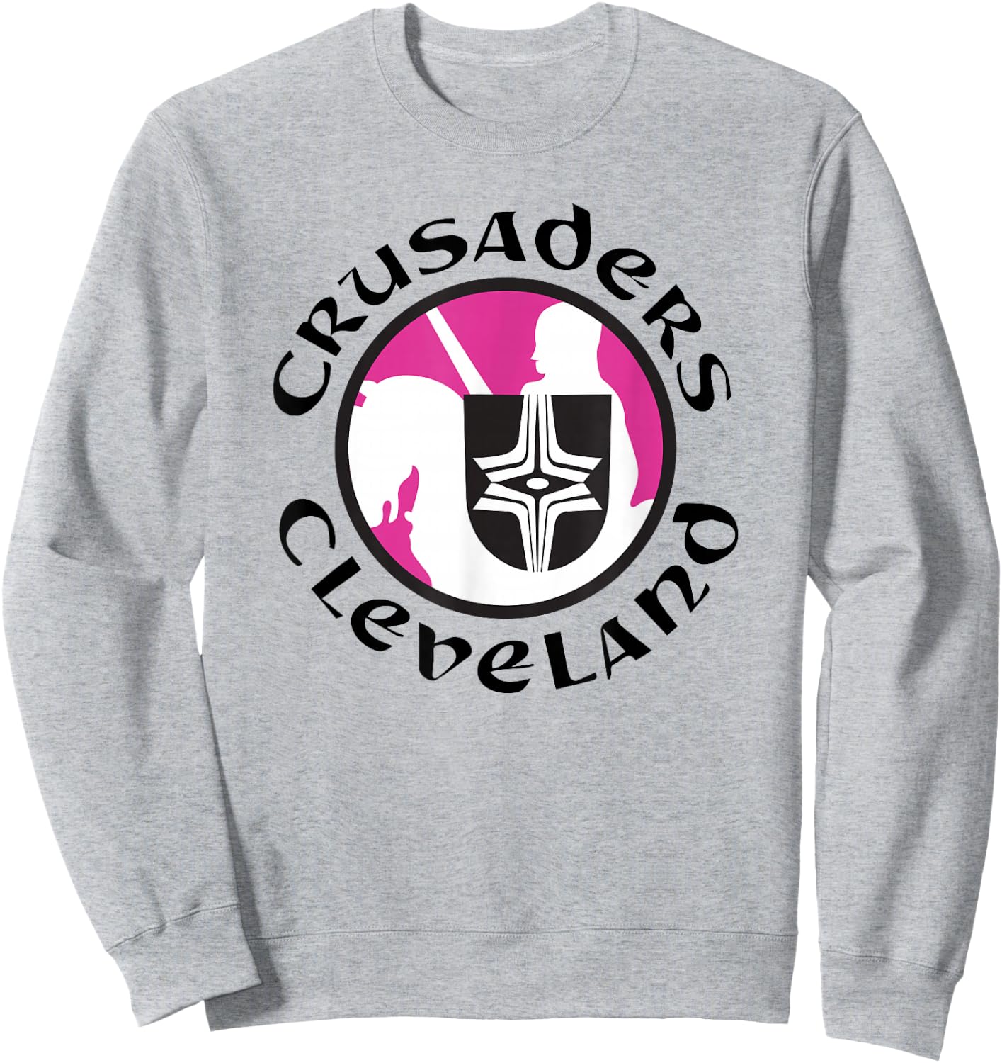 Retro Hockey - Cleveland Crusaders Hockey Team - WHA 70s Sweatshirt - Sweatshirt | Ash