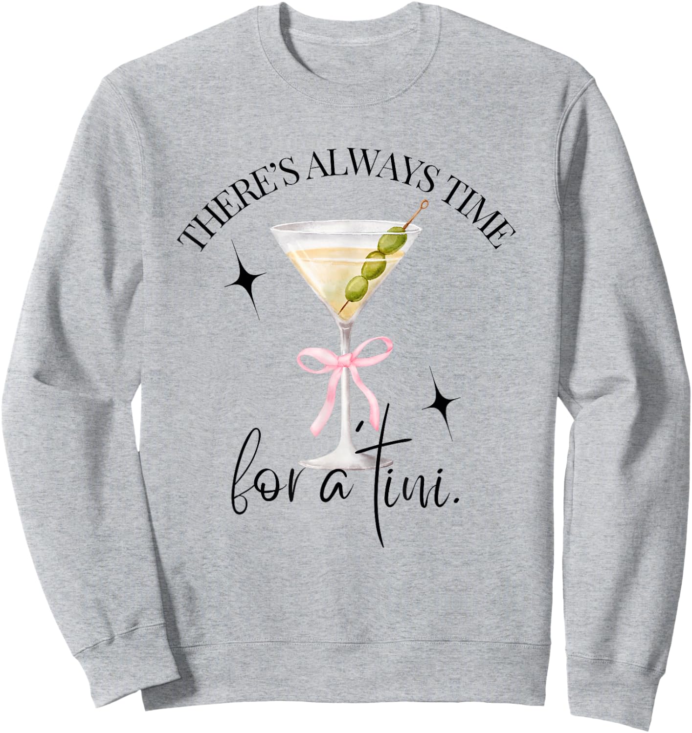 There's Always Time for a Tini Dirty Martini Time Vintage Sweatshirt - Sweatshirt | Ash
