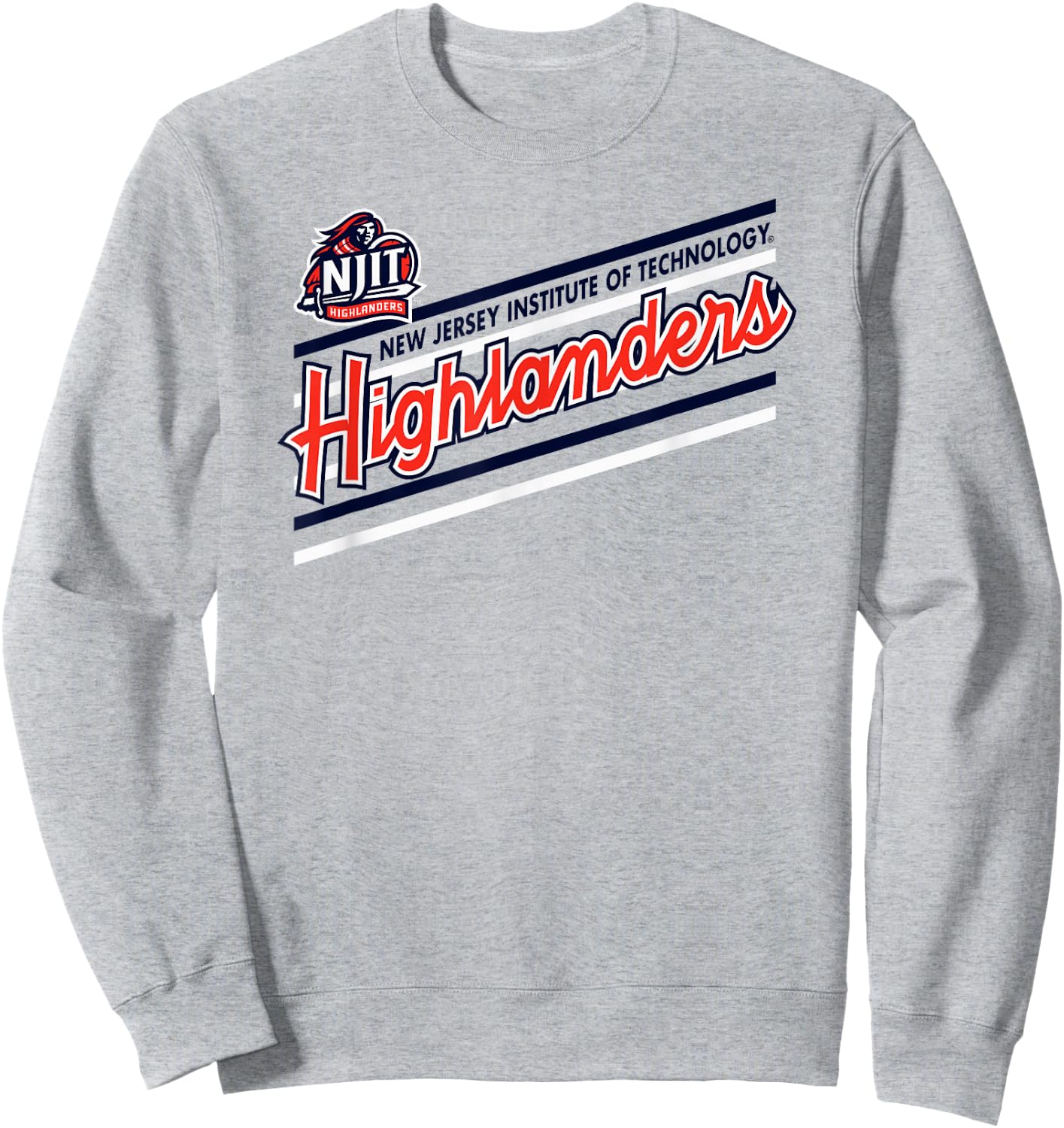 New Jersey Institute of Technology Highlanders Perform Gray Sweatshirt - Sweatshirt | Ash