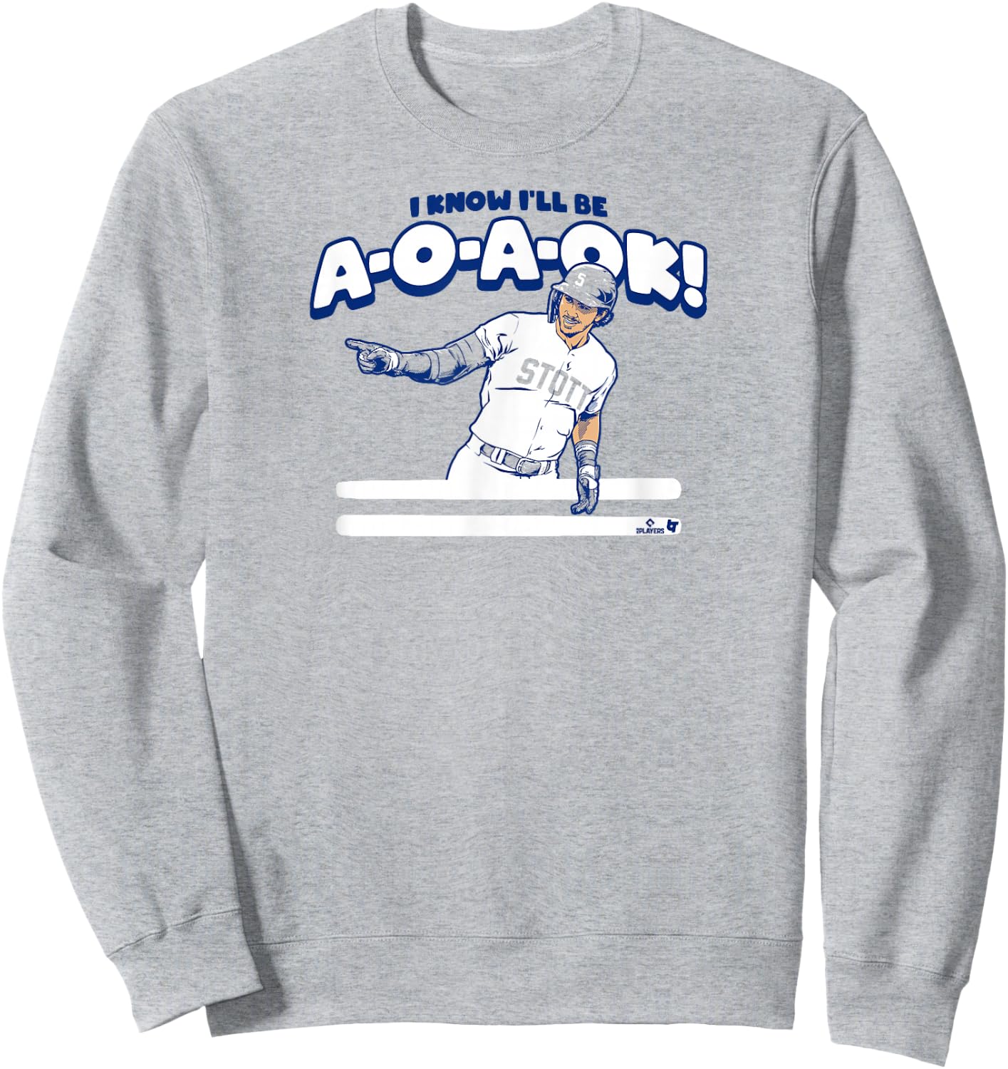 Bryson Stott - A-O-A-OK - Philadelphia Baseball Sweatshirt - Sweatshirt | Ash
