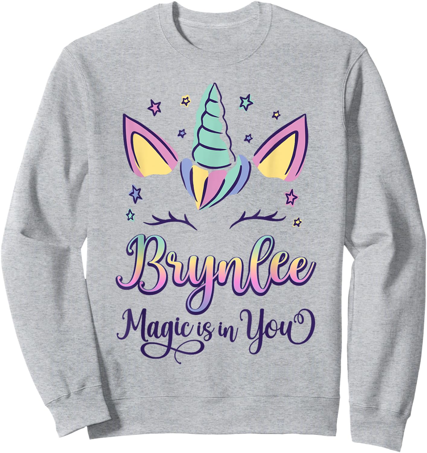 First Name Brynlee Personalized I Love Brynlee Sweatshirt - Sweatshirt | Ash