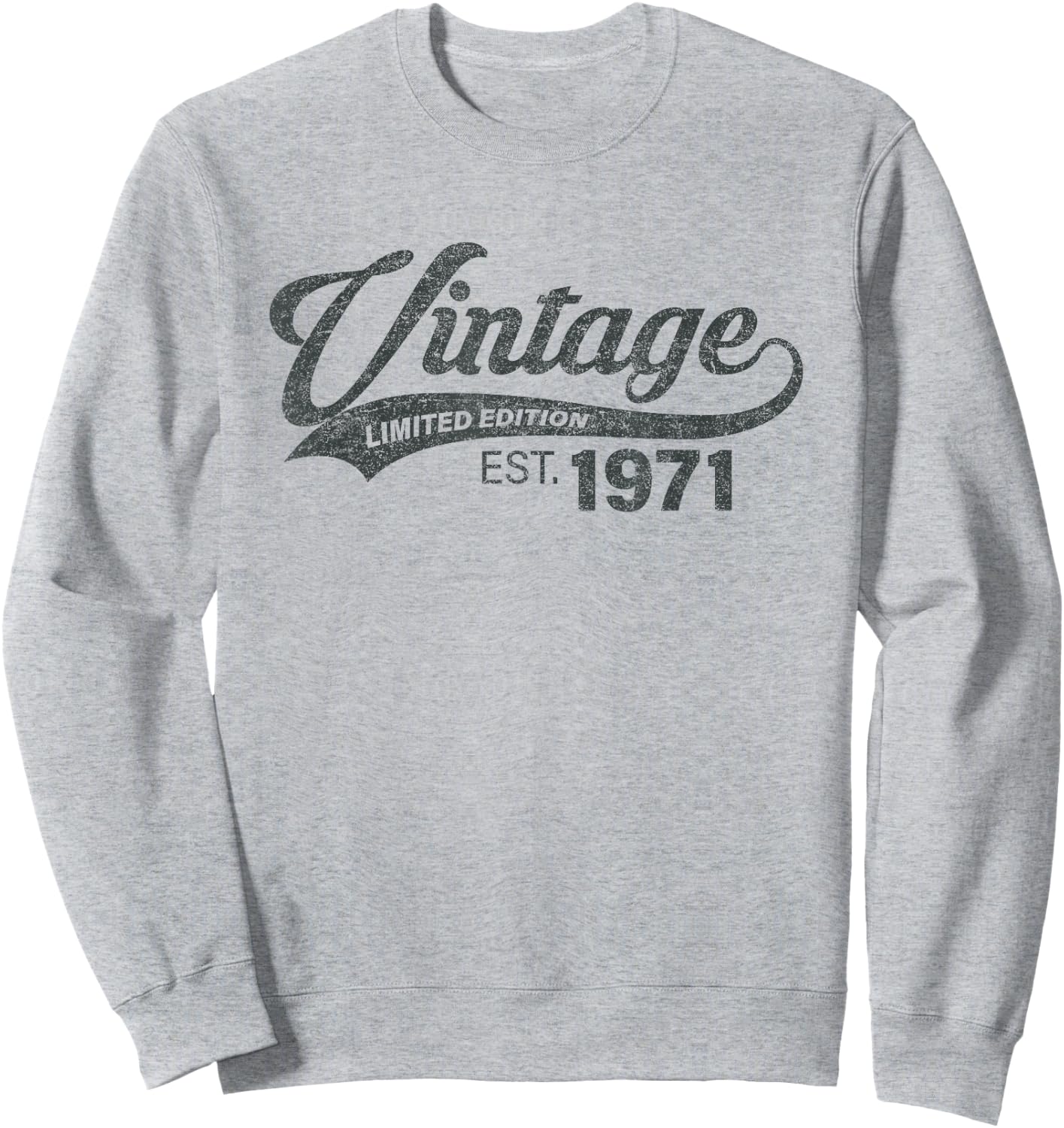 Vintage 1971 Cool 54 Year Old Bday 54th Birthday Men Women Sweatshirt - Sweatshirt | Ash