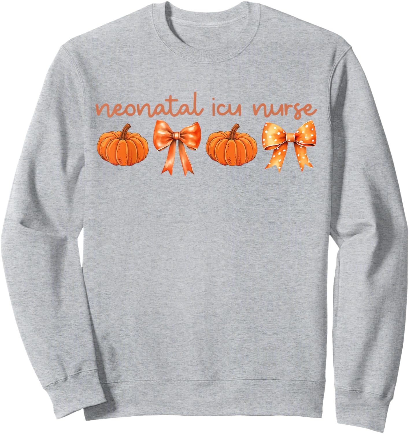 Neonatal Intensive Care Unit NICU Coquette Autumn Fall Sweatshirt - Sweatshirt | Ash