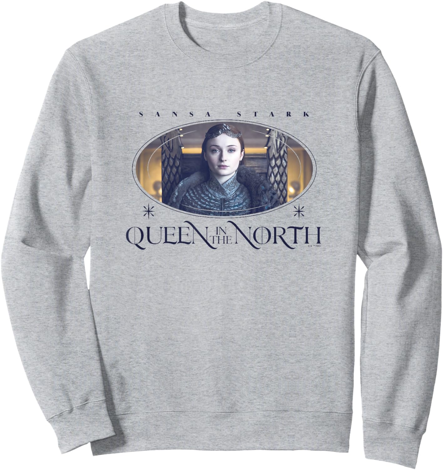 Game Of Thrones Sansa Stark Queen In The North Panel Sweatshirt - Sweatshirt | Ash