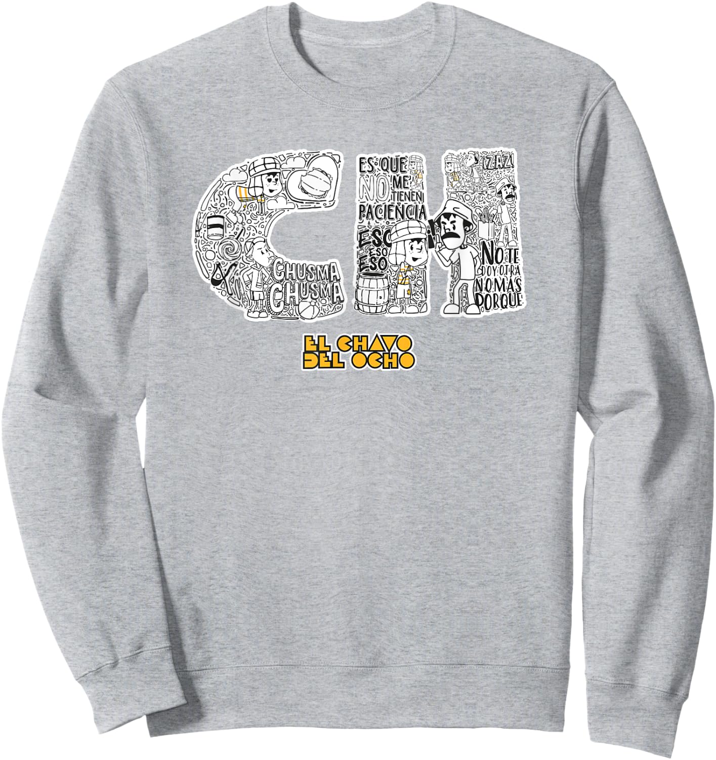 El Chavo - Colorful Desings for Kids, Teen, Women & Men Sweatshirt - Sweatshirt | Ash