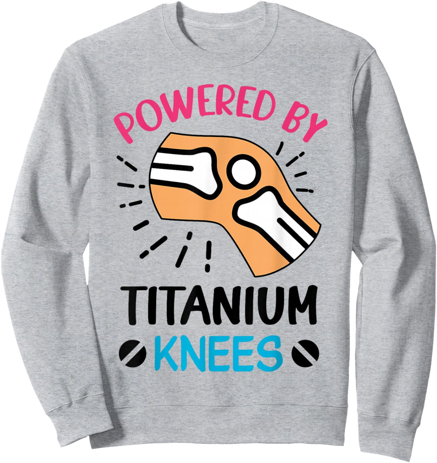 After Knee Surgery Gift Knee Replacement Sweatshirt - Sweatshirt | Ash