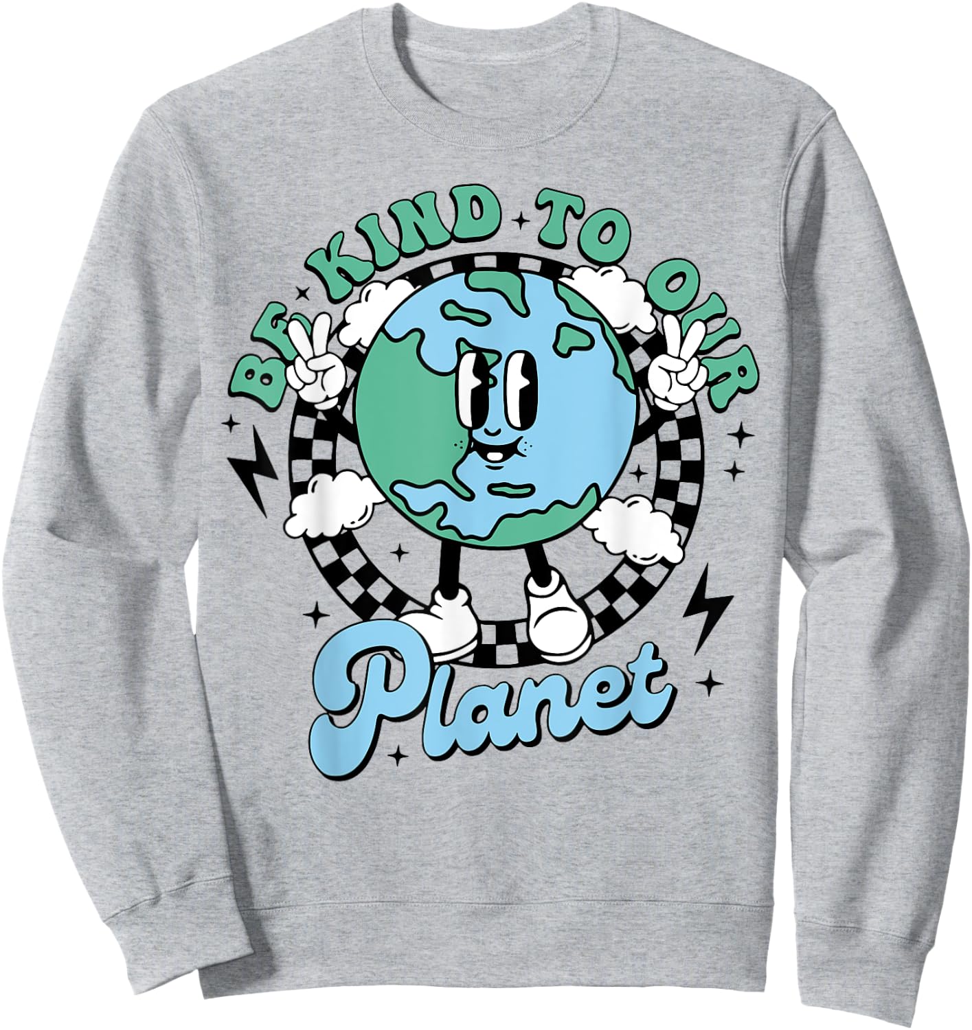 Be Kind To Our Planet Sweatshirt - Sweatshirt | Ash