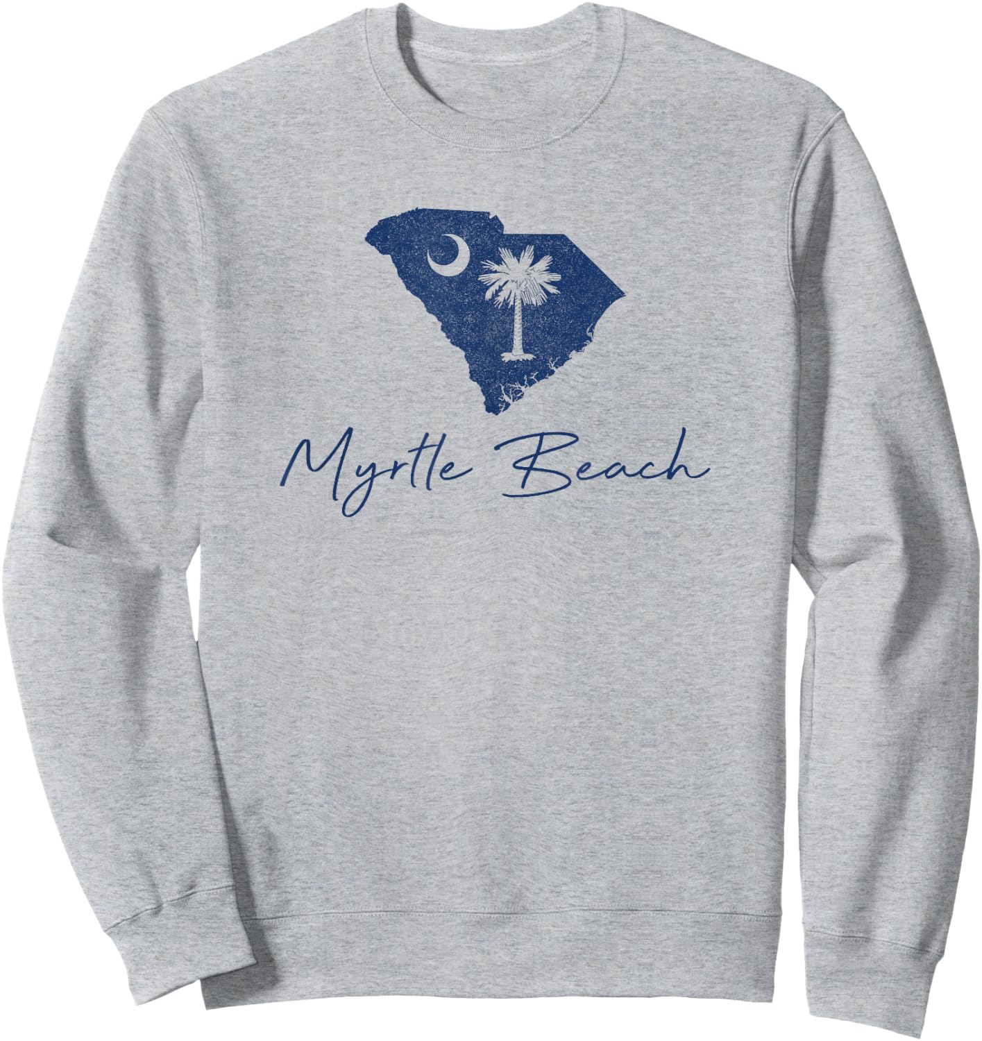 Myrtle Beach South Carolina SC Vacation Souvenir Sweatshirt - Sweatshirt | Ash