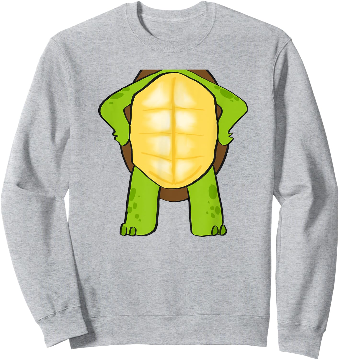 Easy Turtle Halloween Costume - Cute Tortoise Outfit Sweatshirt - Sweatshirt | Ash