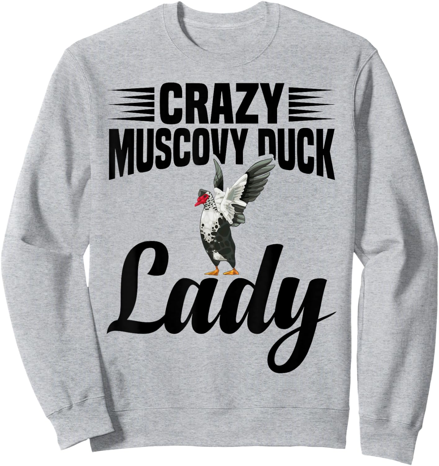 Muscovy Duck Lover Duck Toys Stuffed Animal Muscovy Ducks Sweatshirt - Sweatshirt | Ash