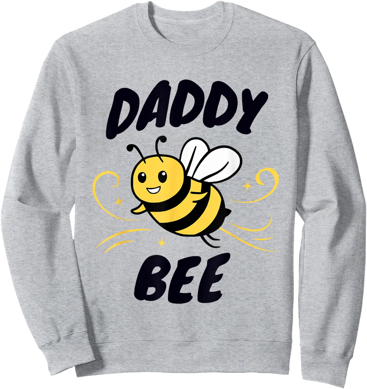 Family Bee Shirts Dad Daddy Bee Themed Birthday Party Sweatshirt - Sweatshirt | Ash