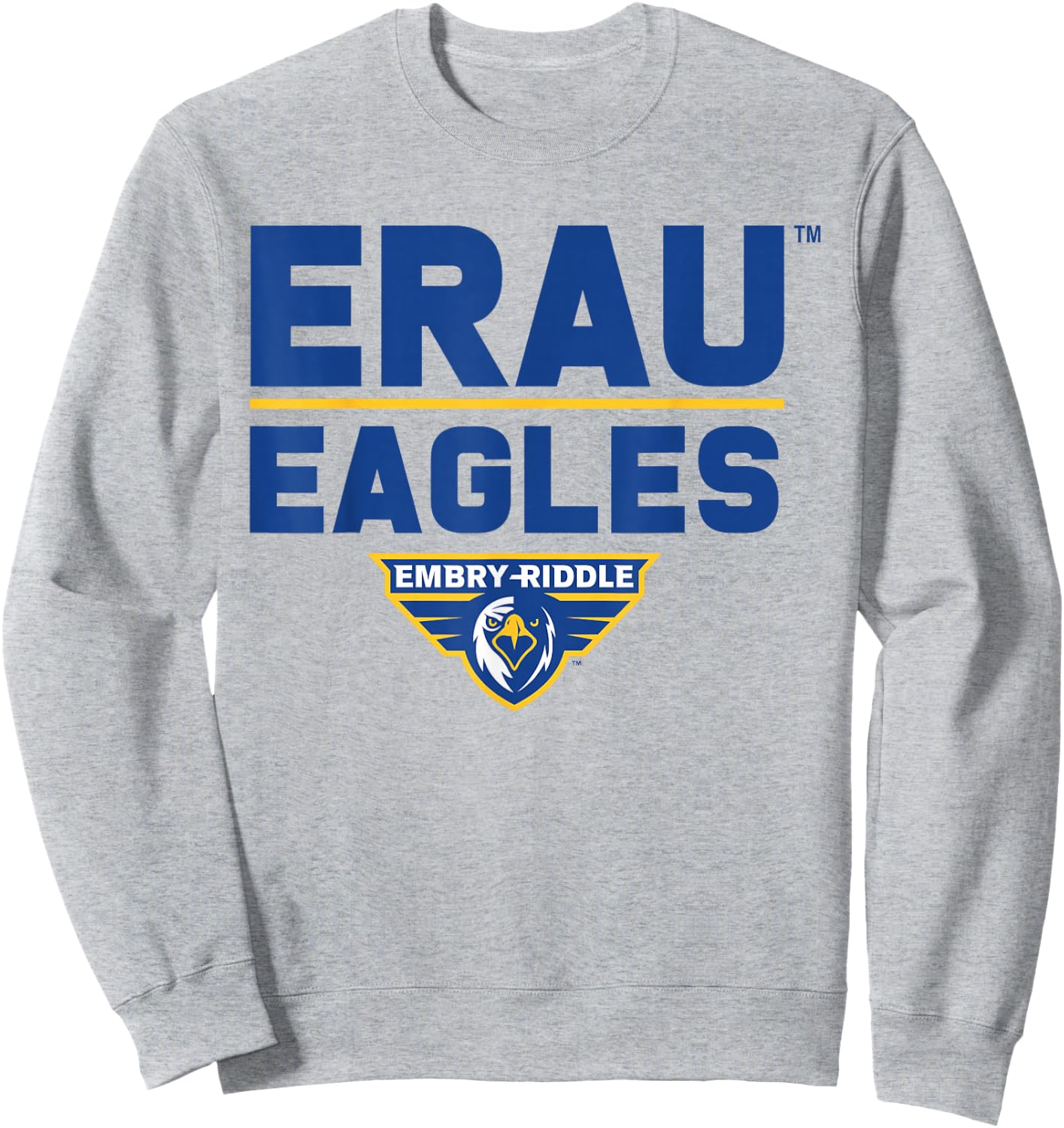 Embry Riddle Eagles | Official NCAA Merch | NCAFEMB003 Sweatshirt - Sweatshirt | Ash