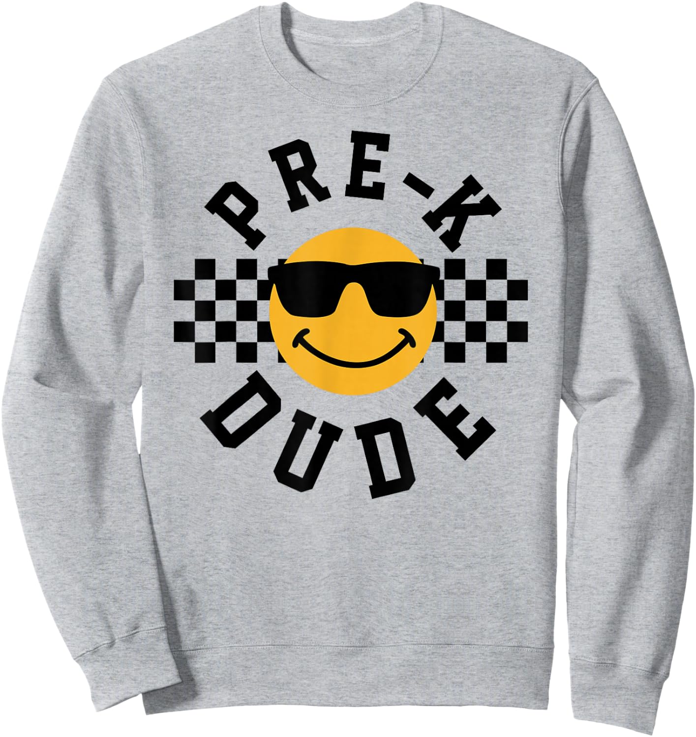 Preschool Dude Back To School Pre-K Students Kids Sweatshirt - Sweatshirt | Ash