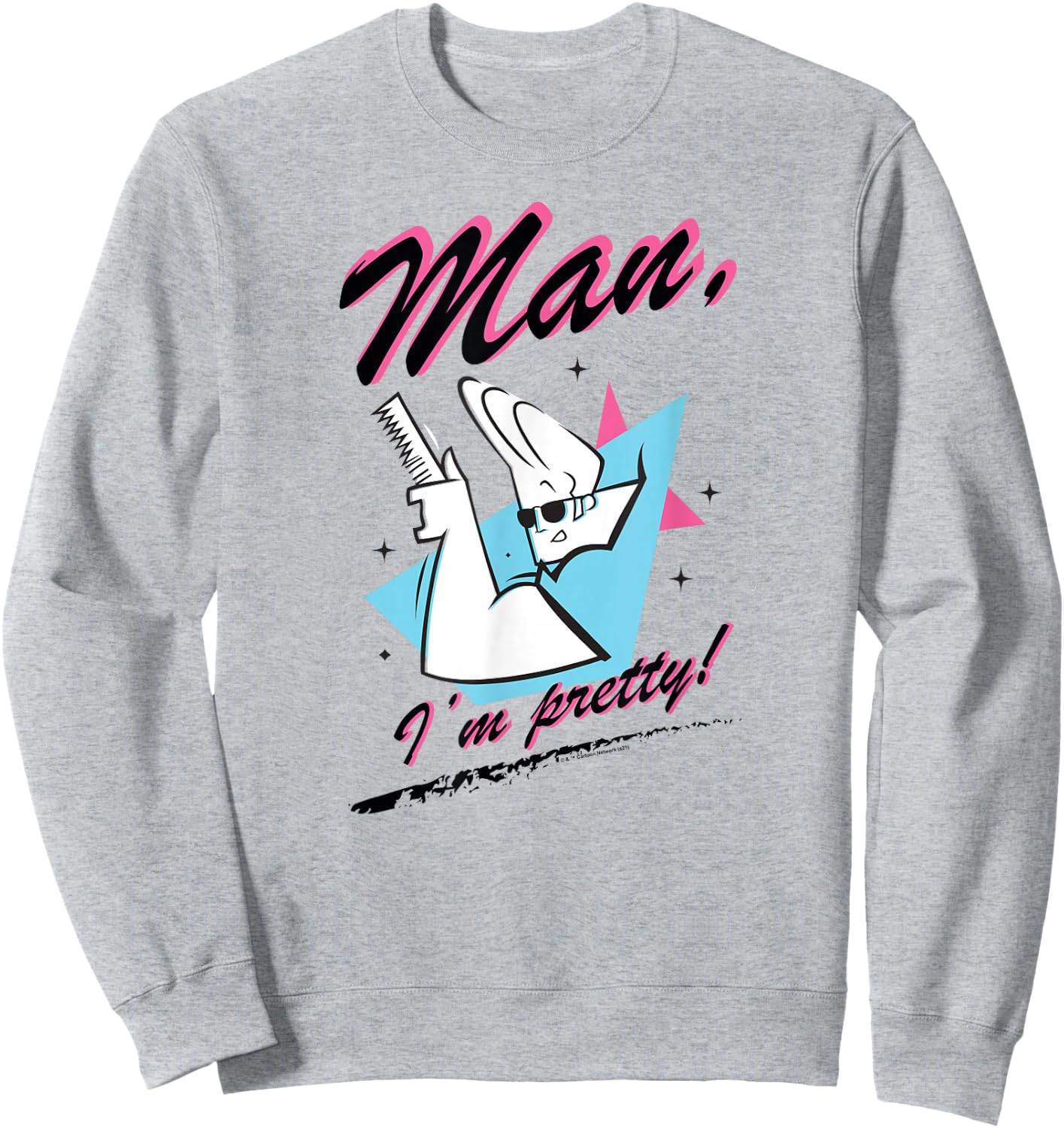 Johnny Bravo Man, I'm Pretty! Sweatshirt - Sweatshirt | Ash