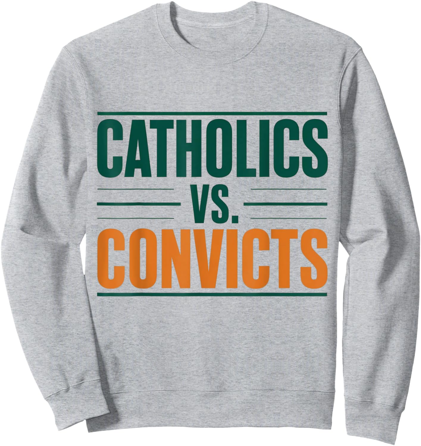 Classic Catholics vs Convicts 1988 Sweatshirt - Sweatshirt | Ash