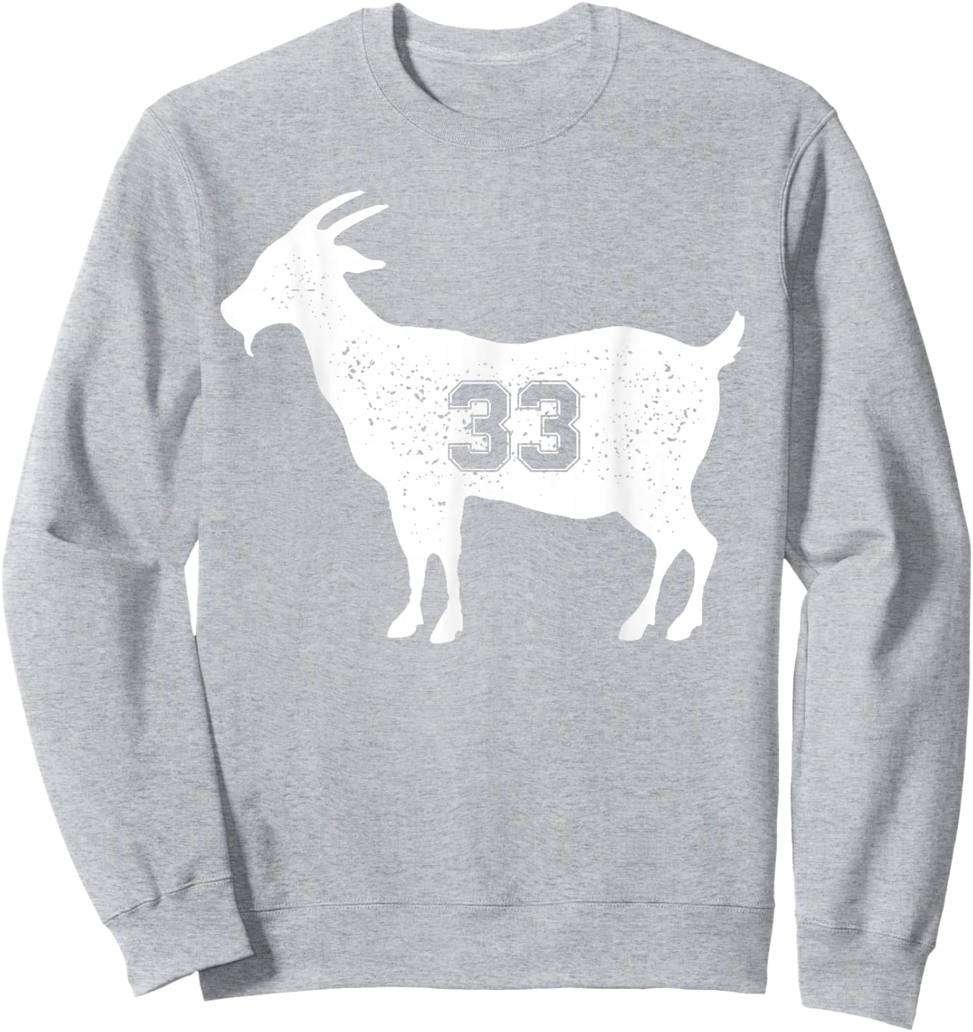 Vintage Distressed Goat 33 Apparel Goat 33 Sweatshirt - Sweatshirt | Ash