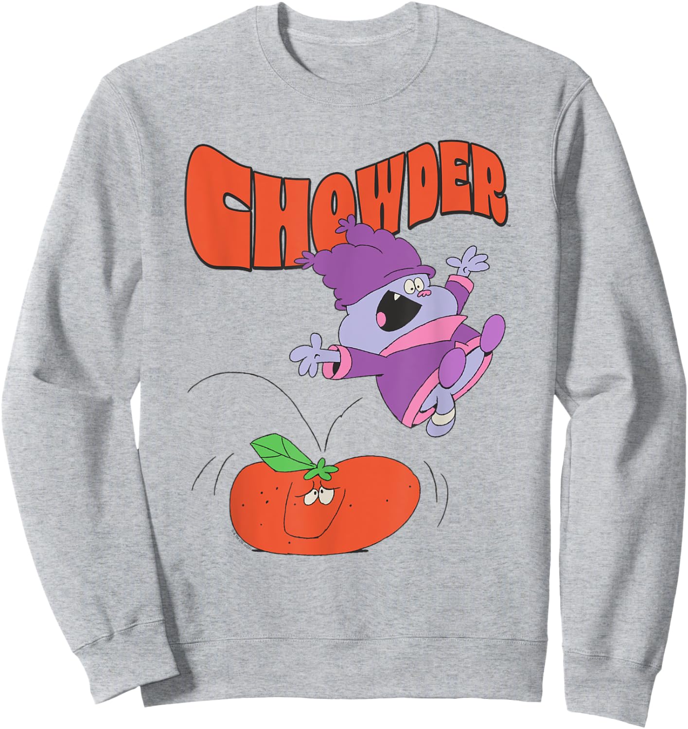 Chowder Jumping Cartoon Network Sweatshirt - Sweatshirt | Ash