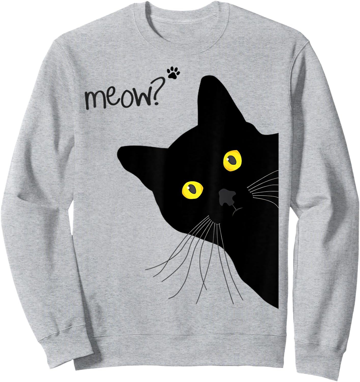 Cat funny, Cats love, Black Cats Sweatshirt - Sweatshirt | Ash