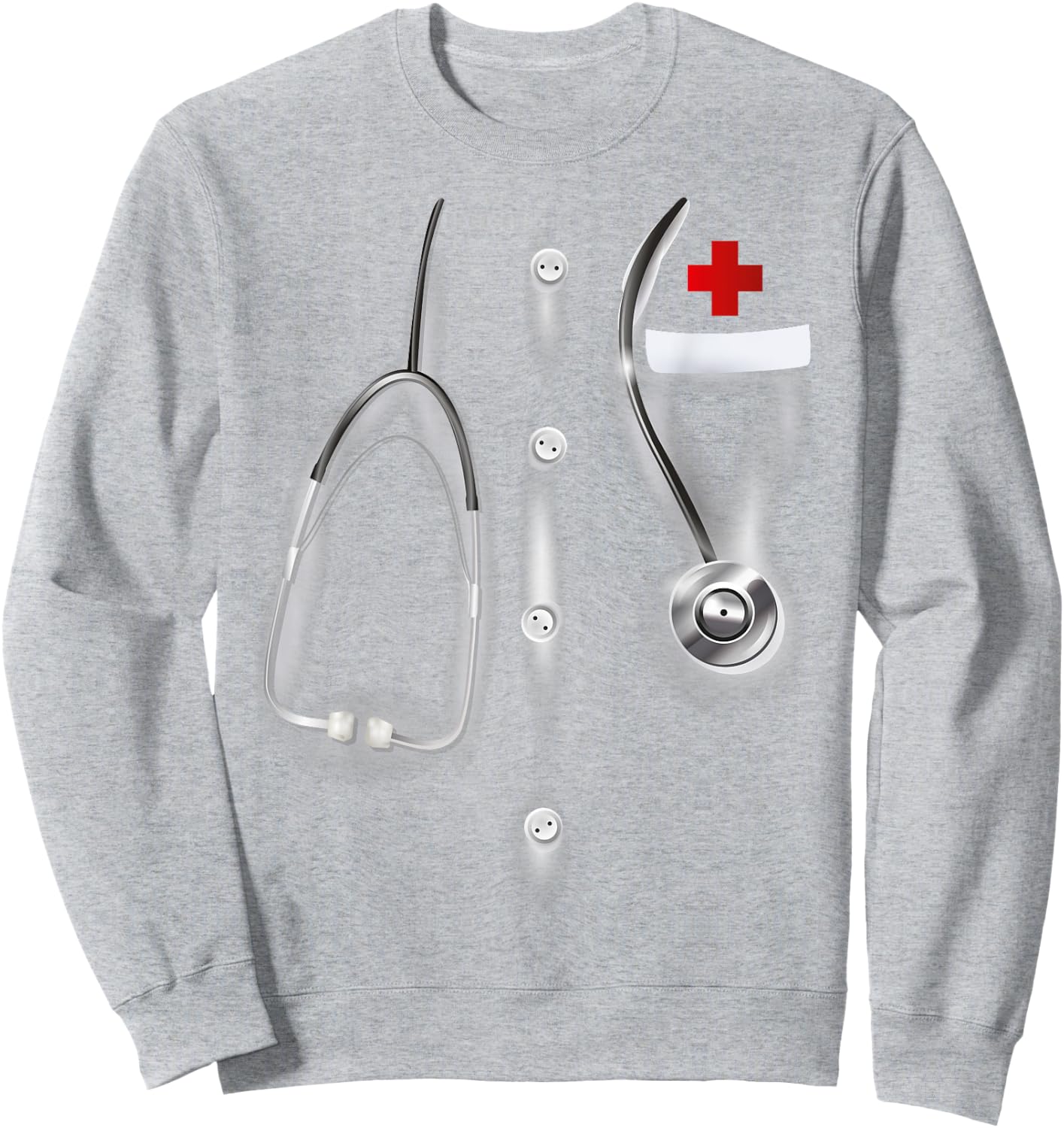 Halloween Doctor Lab Coat Costume Man Woman Kids Sweatshirt - Sweatshirt | Ash