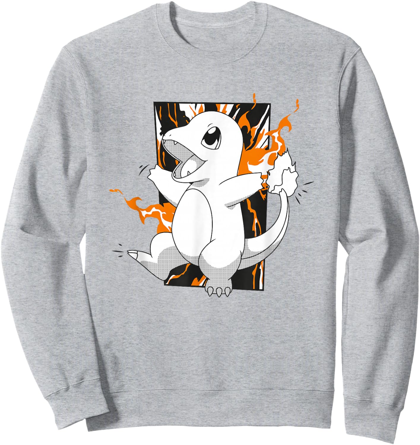 Pokémon Charmander Full Of Joy Fiery Shot Vintage Sweatshirt - Sweatshirt | Ash