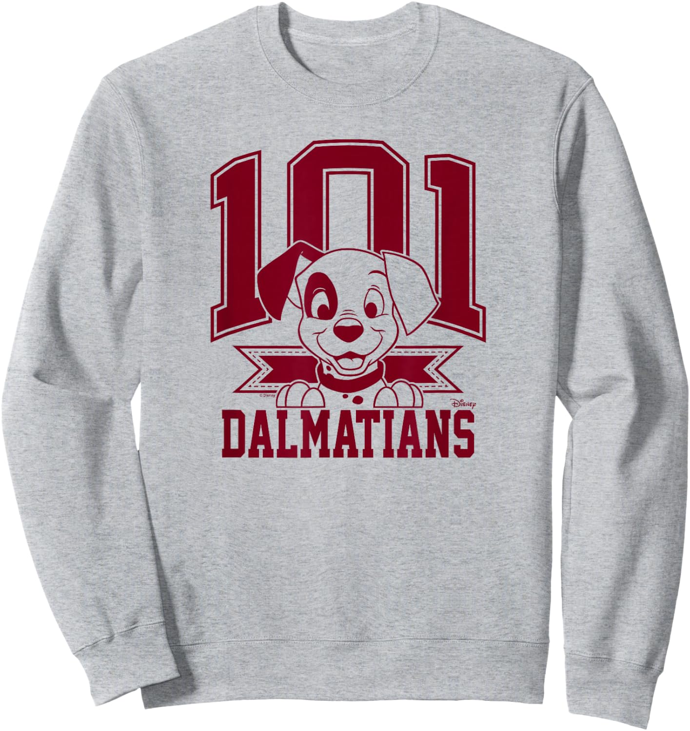 101 Dalmatians - Spot Puppy Character Collegiate Sweatshirt - Sweatshirt | Ash