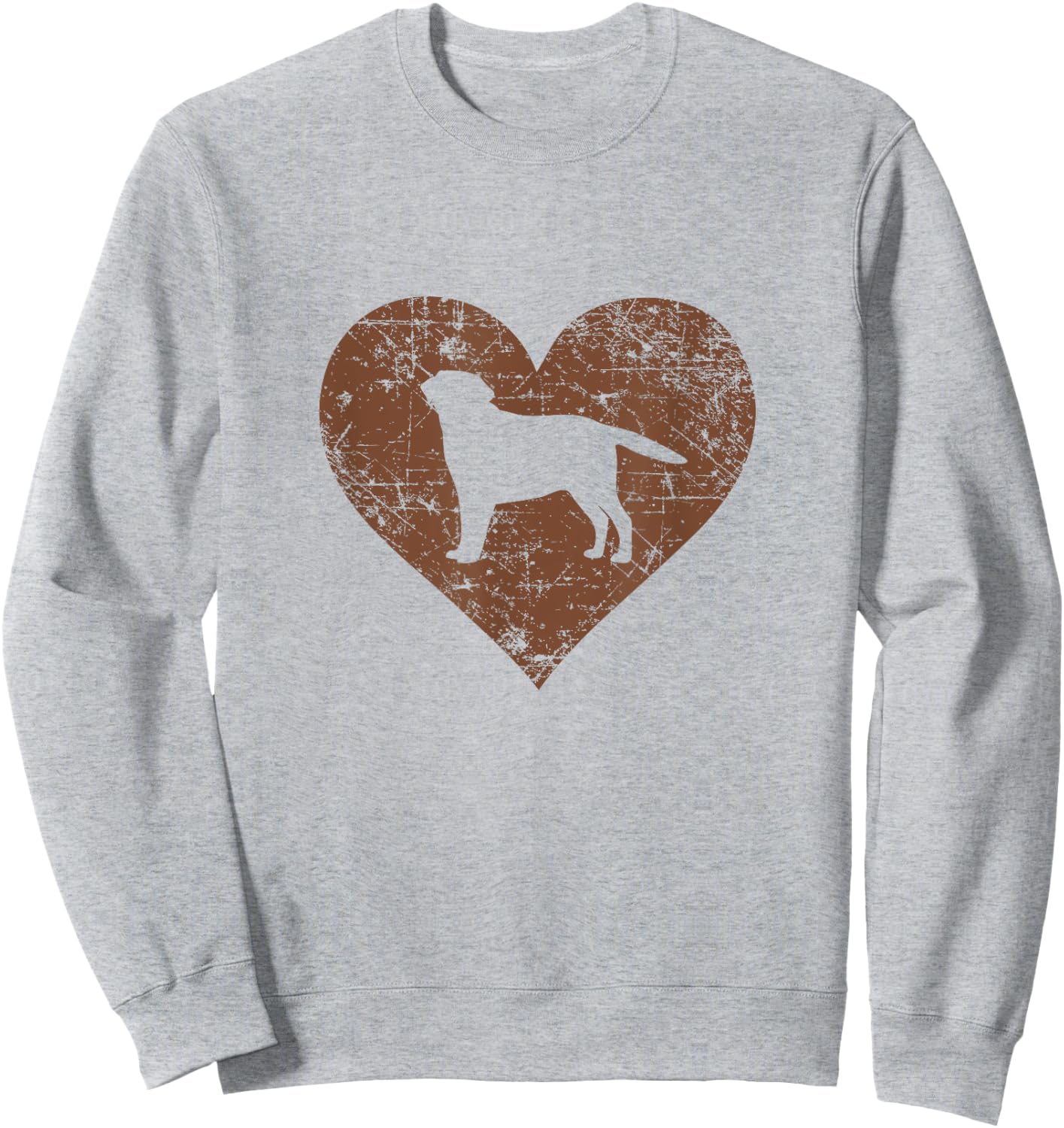 I Love Labrador Shirt Funny Cute Chocolate Dog Owner Gift Sweatshirt - Sweatshirt | Ash