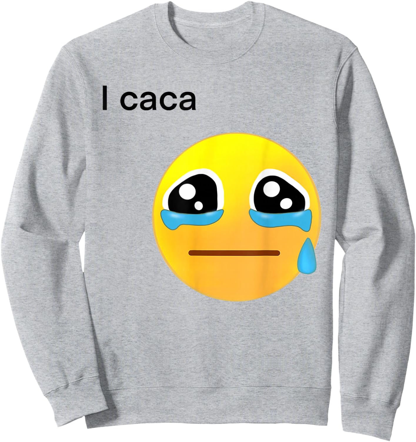 I Caca Icon Cry Sweatshirt - Sweatshirt | Ash