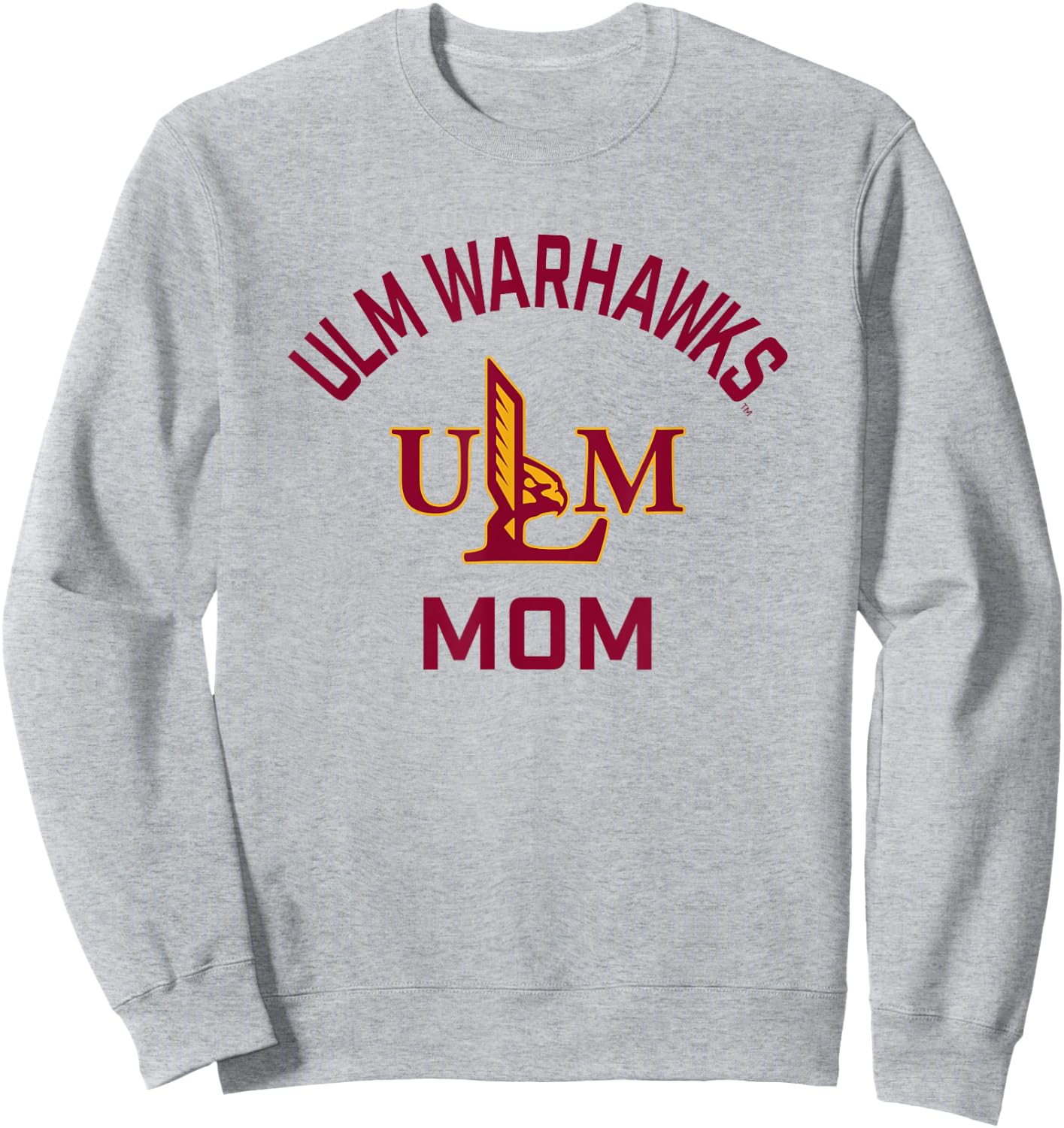 Louisiana Monroe ULM Warhawks Arched Mom Sweatshirt - Sweatshirt | Ash