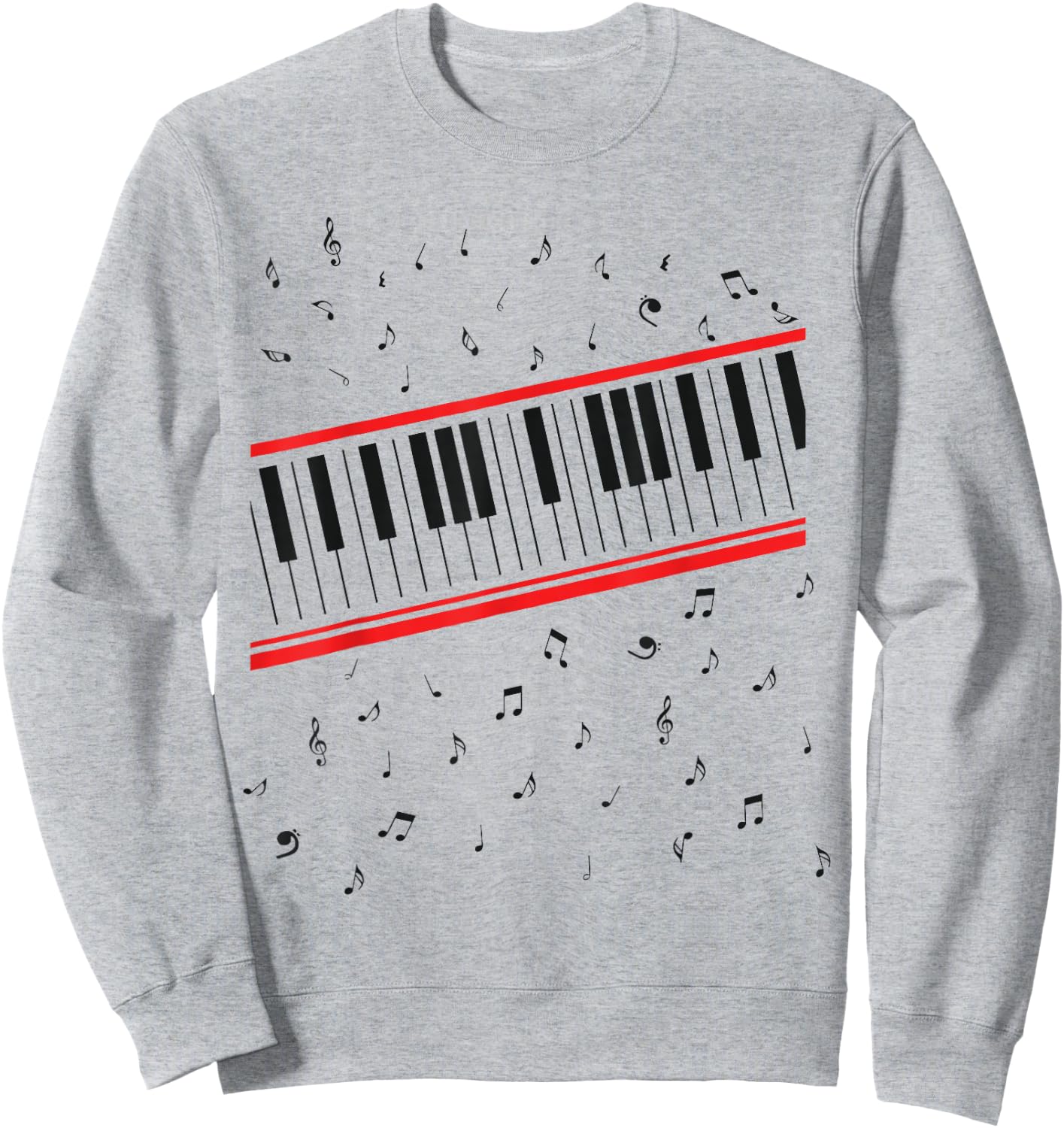 Beat It Piano Sweatshirt - Sweatshirt | Ash