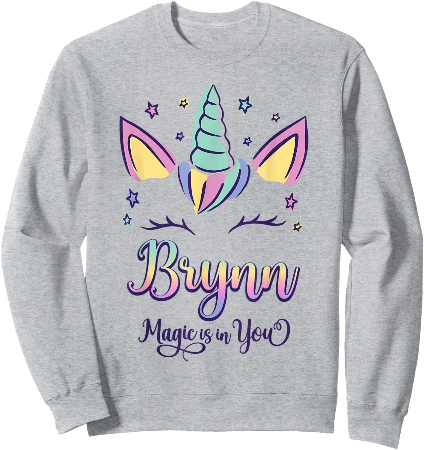 First Name Brynn Personalized I Love Brynn Sweatshirt - Sweatshirt | Ash