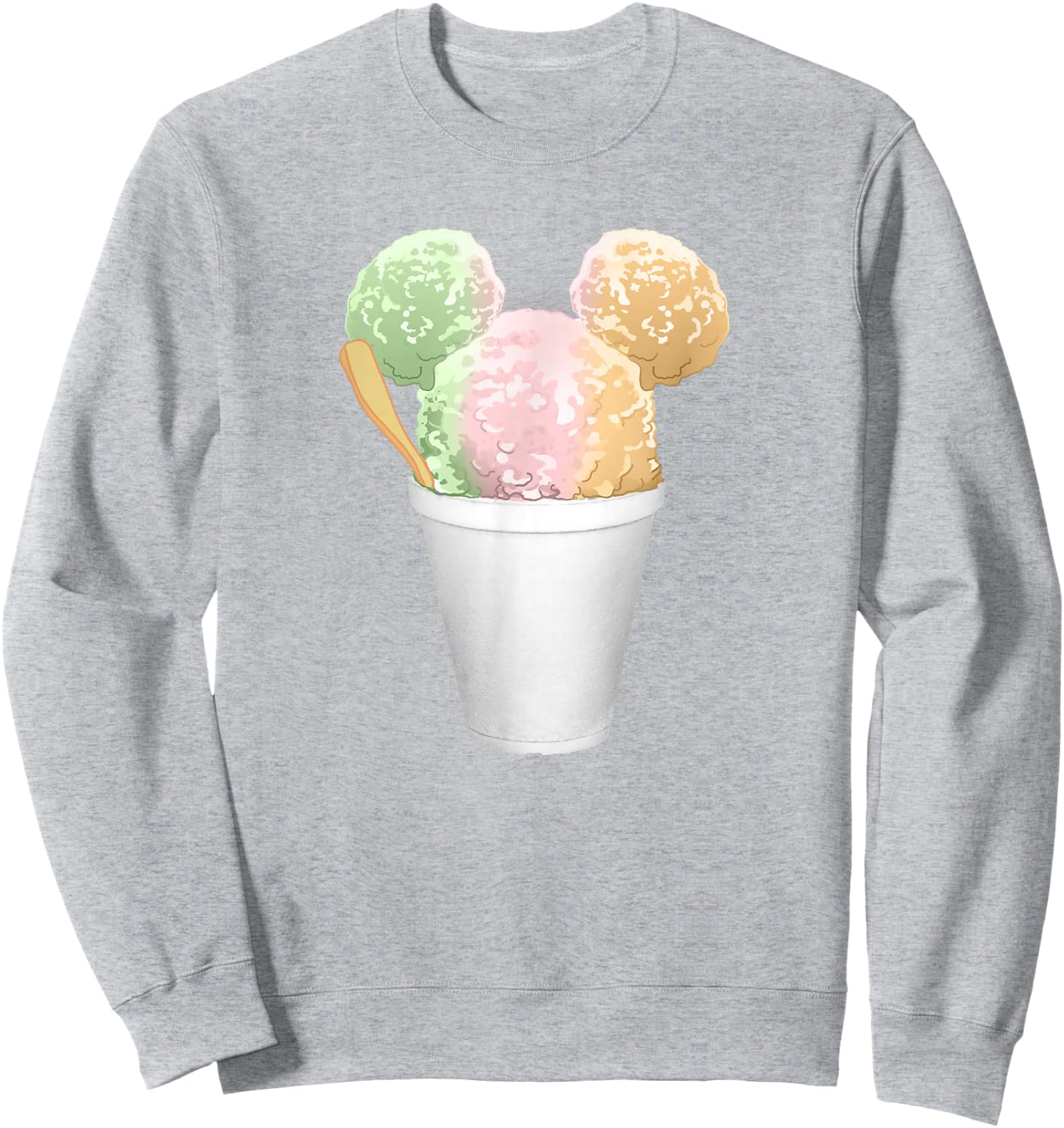 Disney Mickey and Friends Shaved Ice Mickey Ears Sweatshirt - Sweatshirt | Ash