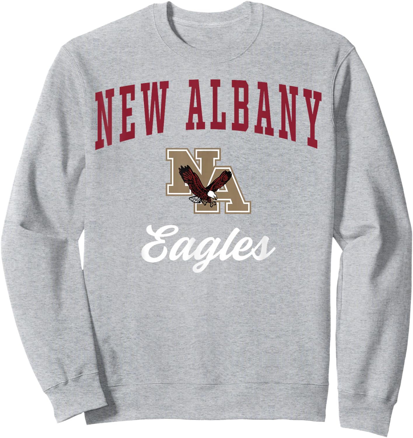 New Albany High School Eagles Sweatshirt - Sweatshirt | Ash